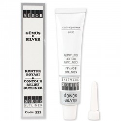 SÜDOR SD333 KONTÜR BOYASI 25ML TÜP GÜMÜŞ