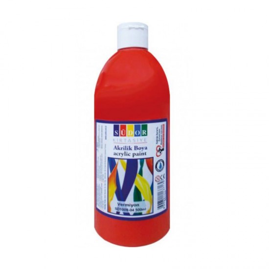 SÜDOR SD1009-04 AKRİLİK BOYA 500ML VERMİYON