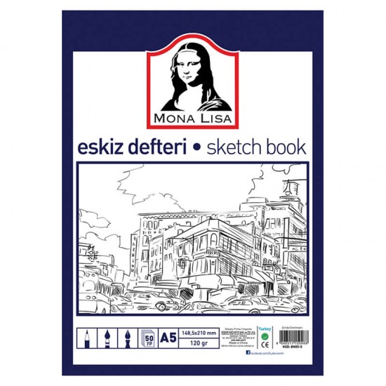 SÜDOR BN05-5 ESKİZ DEFTERİ A5 120GR 50YP