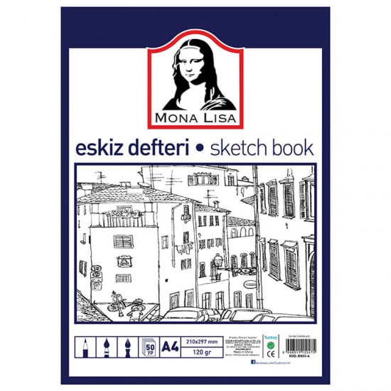 SÜDOR BN05-4 ESKİZ DEFTERİ A4 120GR 50YP