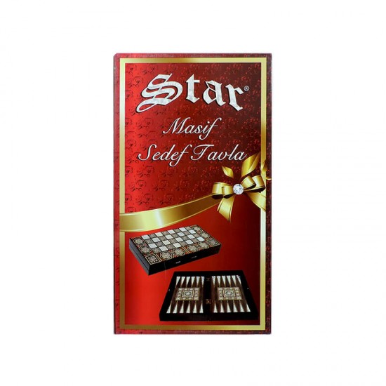 STAR 1020128 TAVLA TK MASİF SEDEF BÜYÜK BOY