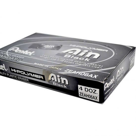 PENTEL ZAH06AX HI-POLYMER SİLGİ AIN BLACK