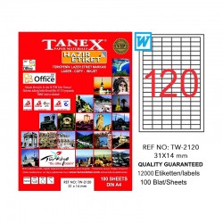 TANEX TW-2120 LAZER ETİKET 31X14MM