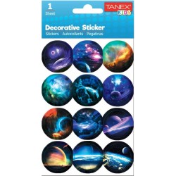 TANEX TNX-25059 GEZEGENLER SERİSİ ETİKETİ 6AD