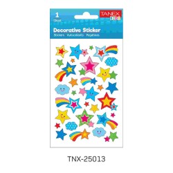 TANEX TNX-25013 KUYRUKLU YILDIZ SERİSİ ETİKETİ 5AD.