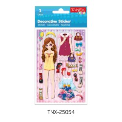 TANEX TNX-25054 KIYAFET SERİSİ ETİKETİ 5 AD.