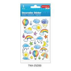 TANEX TNX-25099 GÖKKUŞAĞI SERİSİ ETİKETİ 5 AD.