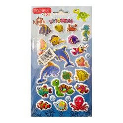 TANEX TNX-26165 PUFFY DENİZ CANLILARI SERİSİ ETİKET 5 AD