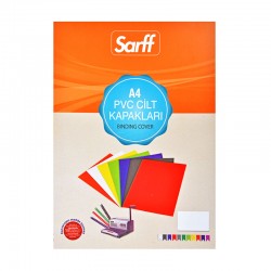 SARFF 15201105 A4 CİLT KAPAĞI ŞEFFAF BUZLU 50Lİ