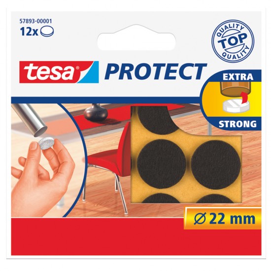 TESA 57893 ZEMİN KORUYUCU HALKA KEÇELER 22MM KAHVE