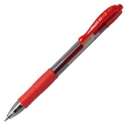 PILOT G2 JEL ROLLER KALEM 07MM KIRMIZI