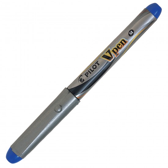 PILOT SVP-4M-L V-PEN SİLVER DOLMAKALEM MAVİ