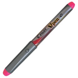 PILOT V-PEN SİLVER DOLMAKALEM PEMBE