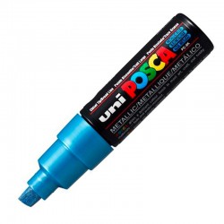 UNİ PC-8K POSCA SU BAZLI POSTER MARKÖRÜ MET. MAVİ