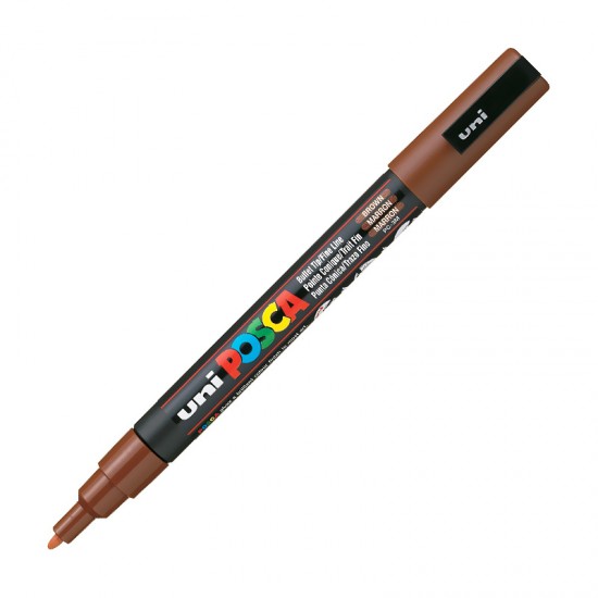 UNİ PC-3M POSCA POSTER MARKÖRÜ KAHVERENGİ