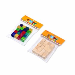 PUTİ 8887 AHŞAP KÜP NATURAL 20Lİ
